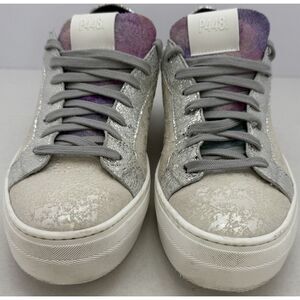 P448 Thea Women's US Size‎ 9.5-10 EU 40 Sneakers Metallic White Multi Shimmer